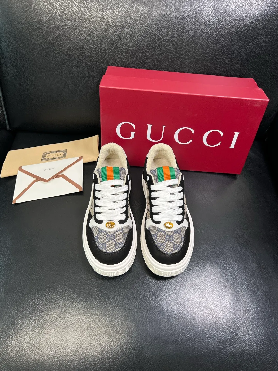 Men's shoes 💰780 Gucci high quality top crafts Gucci counter new original factory configuration, imported cowhide fabric from Italy, imported cowhide lining, breathable and comfortable, sole: original factory special supply original sole super comfortable, original factory and single goods, welcome to compare, code number 38-44 (customized 45)